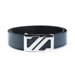 کمربند مردانه چرمیران طوسی لیزارد PB1006