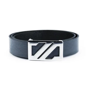 کمربند مردانه چرمیران طوسی لیزارد PB1006