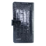 کیف پالتویی دکمه دار مردانه چرمیران مشکی دراگون FD1012